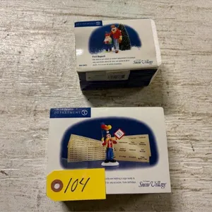(2) Department 56 Snow Village Pieces