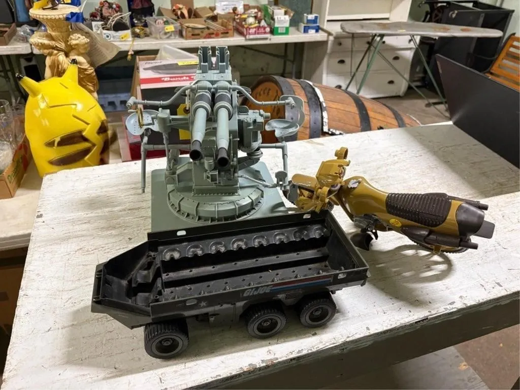 Toy Cannon, Truck & Motorcycle