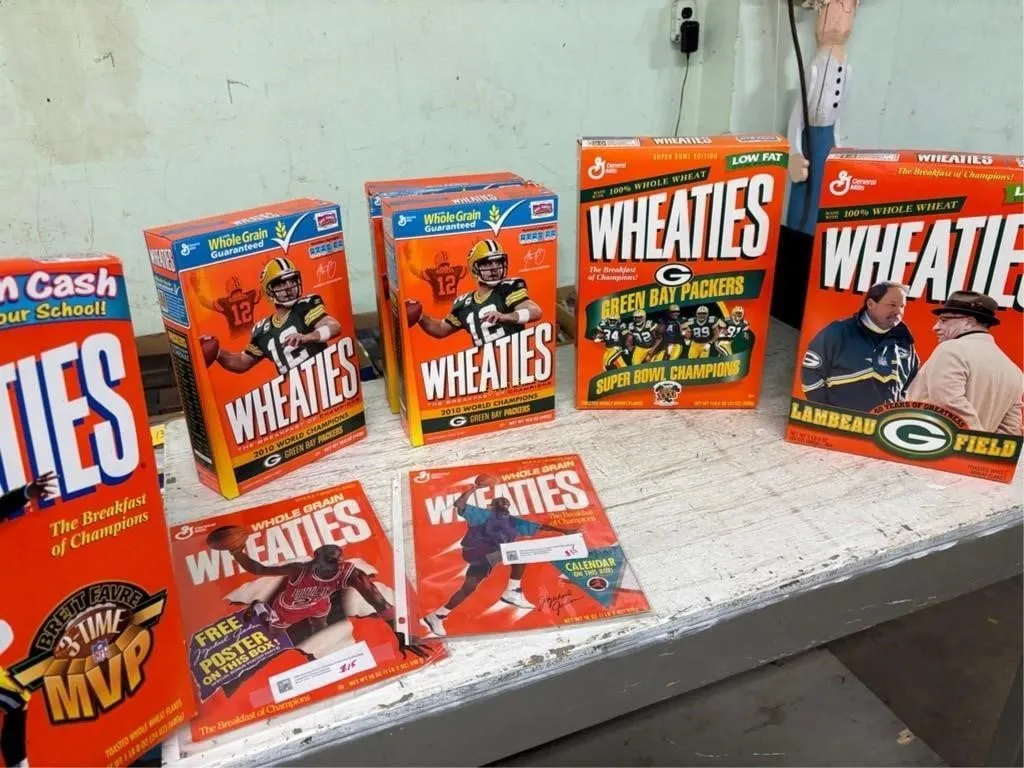 Wheaties Sports Boxes - Packers, Jordan etc