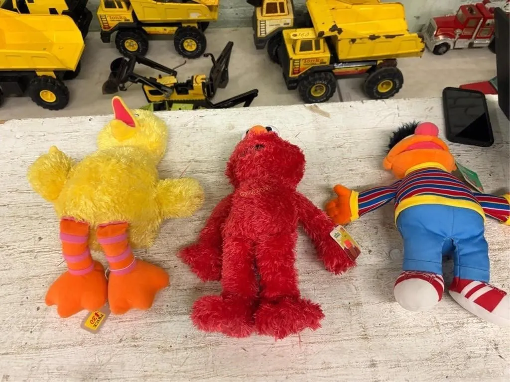 (3) Sesame Street Figures - Elmo & other