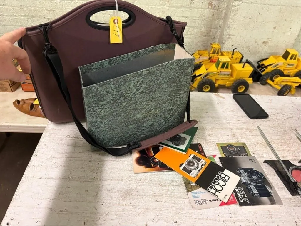 Old Camera Manuals, Bag etc