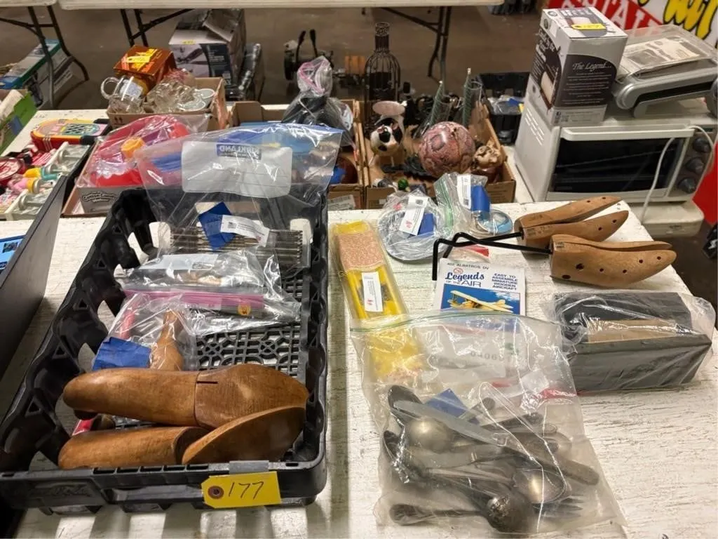 Shoe Stretchers, Silverware, Rulers, etc