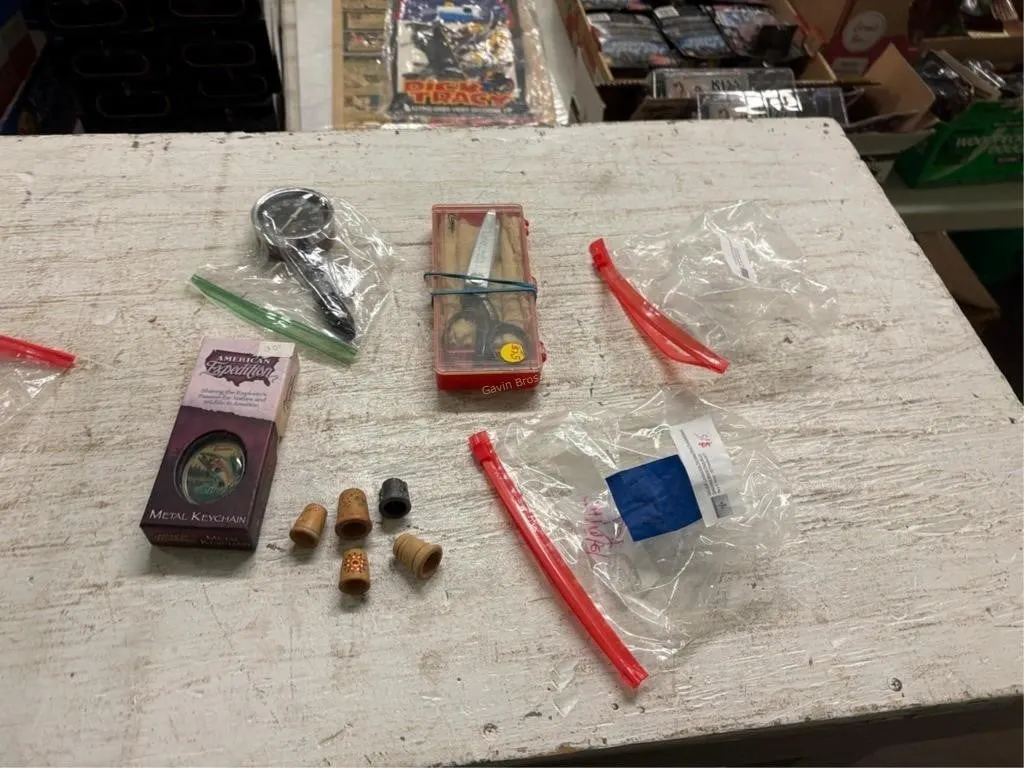 Scissors, Guage, Keychain, Thimbles