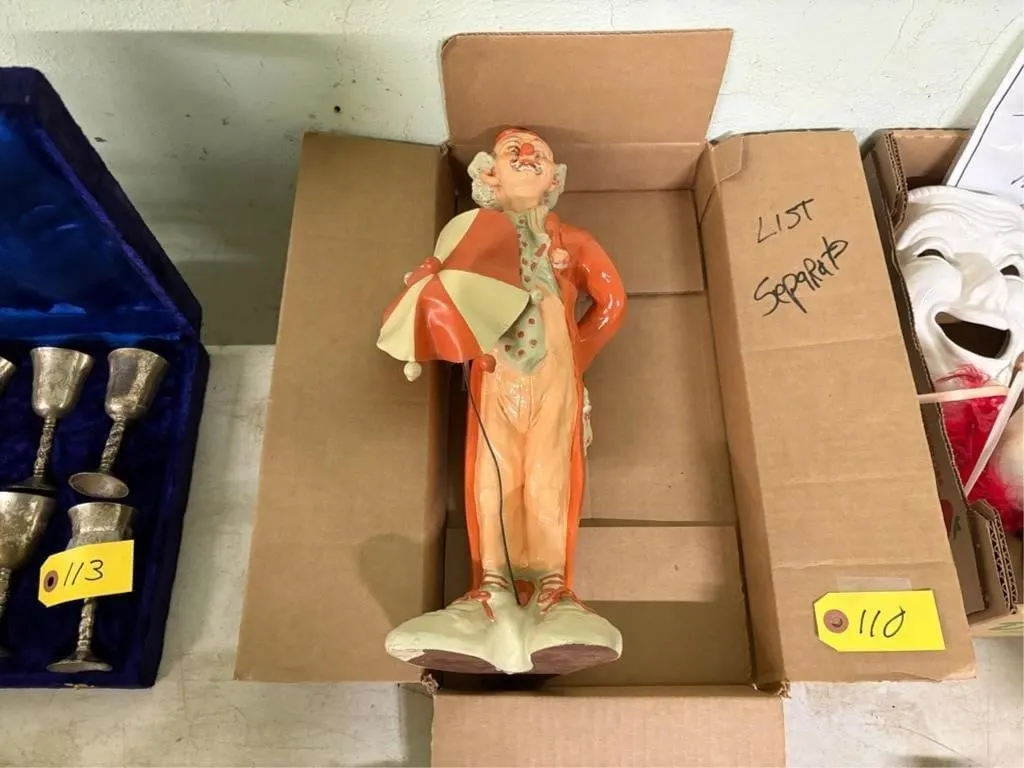 Ceramic Clown Figurine