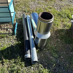Triple wall and single wall stove pipe