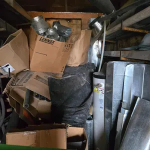 Hot Water Heater, Ducting, Pipe Insulators, Black Hose, plus Misc