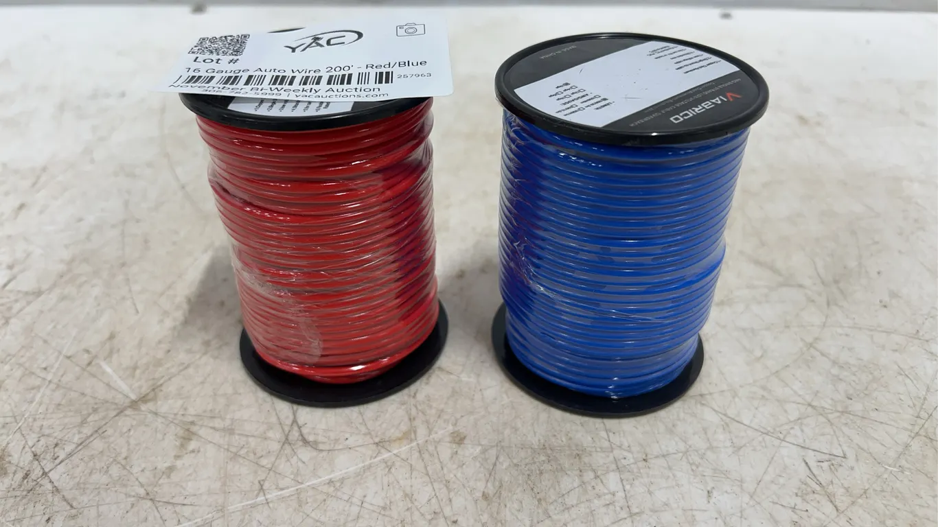 16 Gauge Auto Wire 200' - Red/Blue