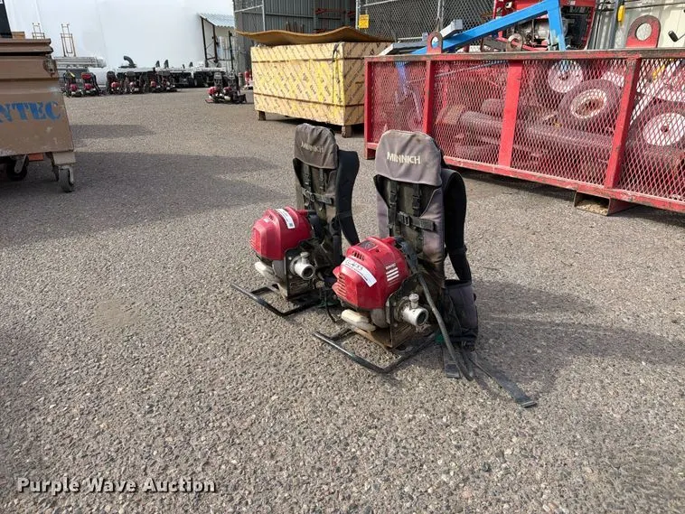 (2) backpack concrete vibrators