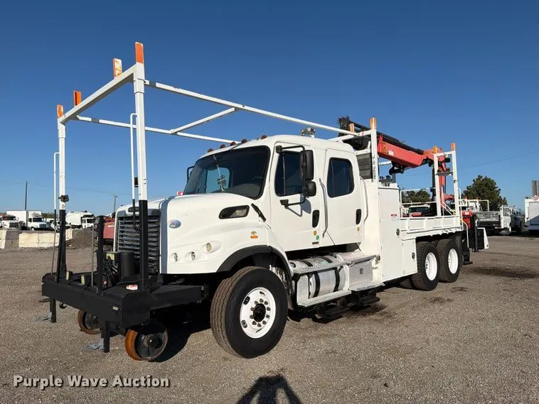2012 Freightliner Business Class M2 Crew Cab crane truck