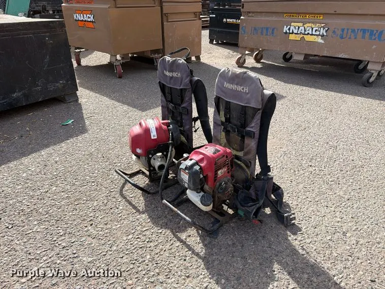 (2) backpack concrete vibrators