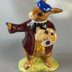 Royal Doulton Bunnykins The Artist DB13 1975 Figurine 4.5 Inch Tableware England