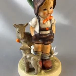 Goebel Hummel Figurine 200/0 Little Goat Herder TMK-5 West Germany 1948 Signed
