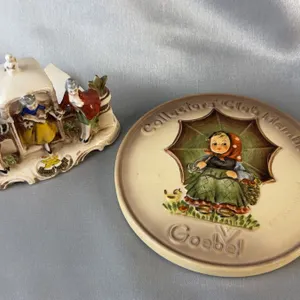 Goebel Hummel Collectors Club Plaque No.2 Hum 690 1978 & Rococo Figurine GM593