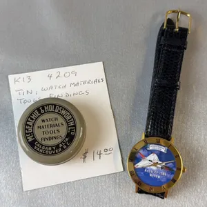 Watch Materials Tin & Avro CF-105 Arrow Canadian Heritage Watch Genuine Leather Band