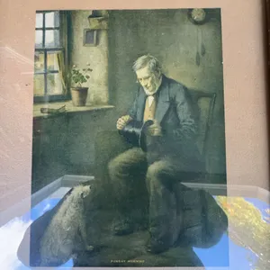 Sunday Morning Print by Henry John Dobson Reproduced by Thos D Murphy Co Iowa