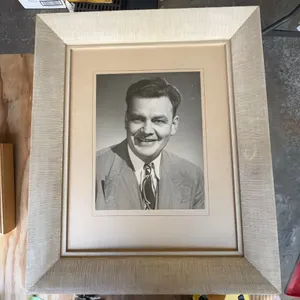 Framed Vintage Portrait Signed Roy Houghton Whalley B.C. 23x19 Inches
