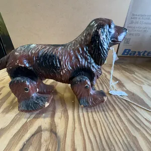 1940s Noma Dog Pull Toy Composite Figure with Moveable Legs