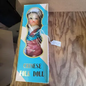 Chinese Folk Doll In Box Made In The People's Republic Of China