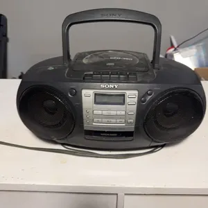 Sony CFD-S05 Portable Boombox with CD Player Cassette and AM/FM Radio