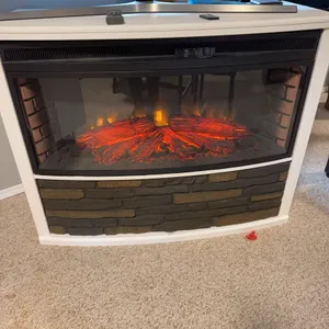 Muskoka MFI425NCSKC 42" Electric Fireplace with Remote and Stone-Look Front