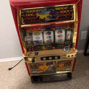 Japanese Pachislo Slot Machine With Anime Themed Graphics