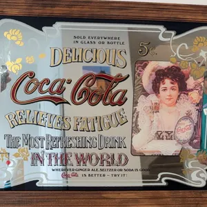 Coca-Cola Mirror Sign by Stamford Art Toronto Framed Made in Canada