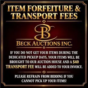 Item Forfeiture & Transport Delivery Fees & Conditions