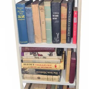 Bookshelf With Assorted Vintage Books Including L.M. Montgomery Anne Of Avonlea