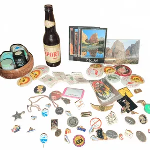 Travel Pins, Badges, Coasters, Postcards, Molson Export Beer Bottle