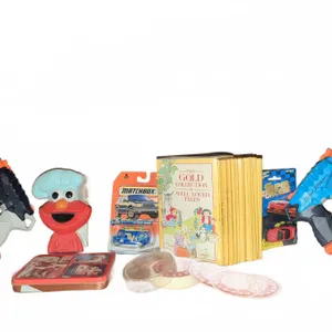Children's Book Set, Matchbox Cars, Toy Blasters, Elmo Figurine, Collectibles Lot