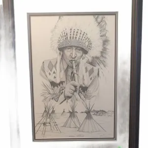 Bernie Brown "Peaceful Presence" Limited Edition Print 199/495, Framed, 28" x 22"