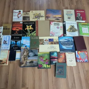 Large Mixed Lot of 34 Books: Grisham, Orchids, Sherlock Holmes, Wayne Gretzky