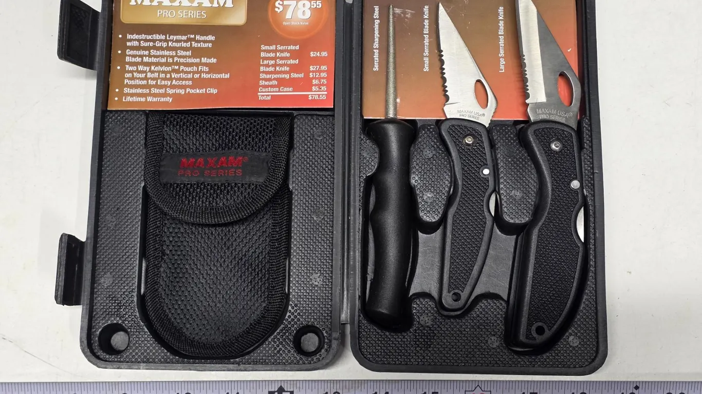 Maxam Pro Series Foldable Knife Set