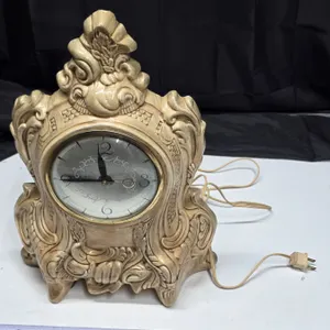 Vintage Ceramic Lanshire Mantel Clock - Works