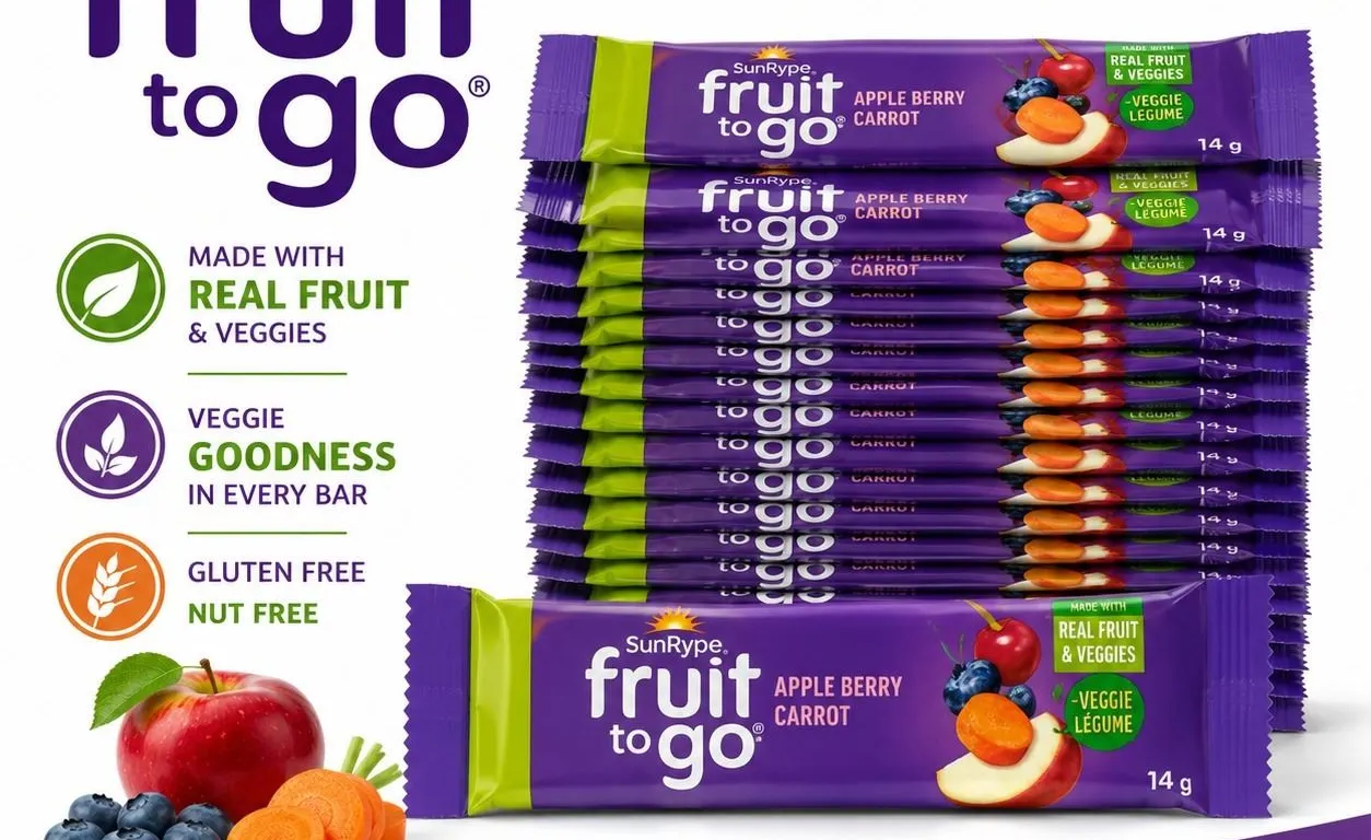 16 SUNRYPE FRUIT TO GO APPLE BERRY CARROT BB
