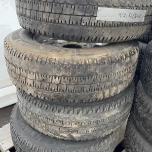 4 Michelin LT245/75R16 Tires on GM 8-Bolt 16" Aluminum Rims