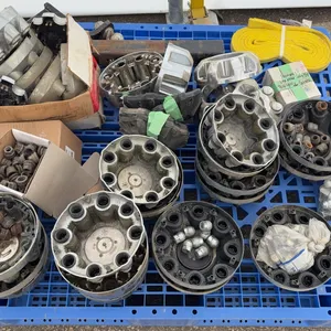 Truck Center Caps, Lug Nuts, Brake Pads, Ball Mount & Tow Strap Lot