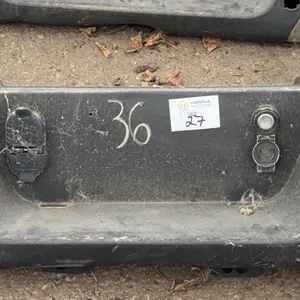 Ford F-150 Chrome Rear Step Bumper with Sensor Holes & Trailer Plug