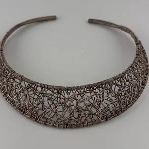 .999 Silver Mexican Wirework Collar Necklace 82.19g