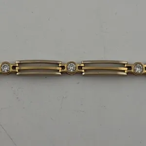 14K Gold Link Bracelet 15.73g