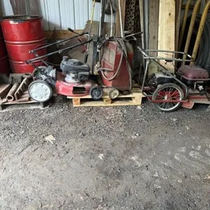 (2) Mowers, (3) Weed Eaters, Lincoln Welder