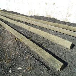 (4) Telephone Poles, New/Old Stock