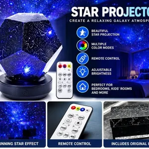 Galaxy Star LED Night Light Bluetooth Speaker