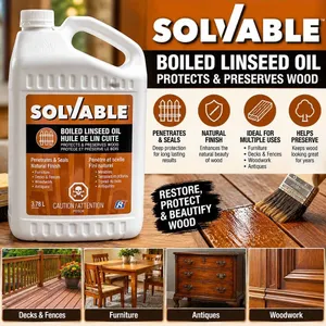 Solvable Boiled Linseed Oil 3.78L Professional Grade
