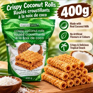 Tropical Fields Crispy Coconut Rolls 400g