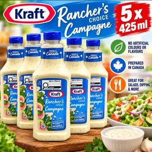 5 Kraft Rancher's Choice 425ml Salad Dressings