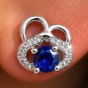 $140, silver.cz.earing, retail value $140
