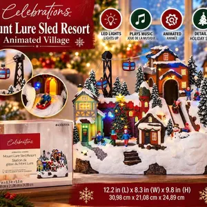 Celebrations Animated Mount Lure Sled Resort Display