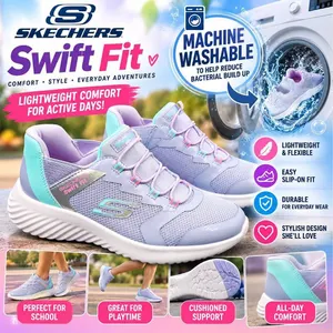 Skechers Girls Shoes Pink White Size 13