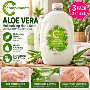 Compliments Aloe Vera Hand Soap 1.65L, 3-Pack